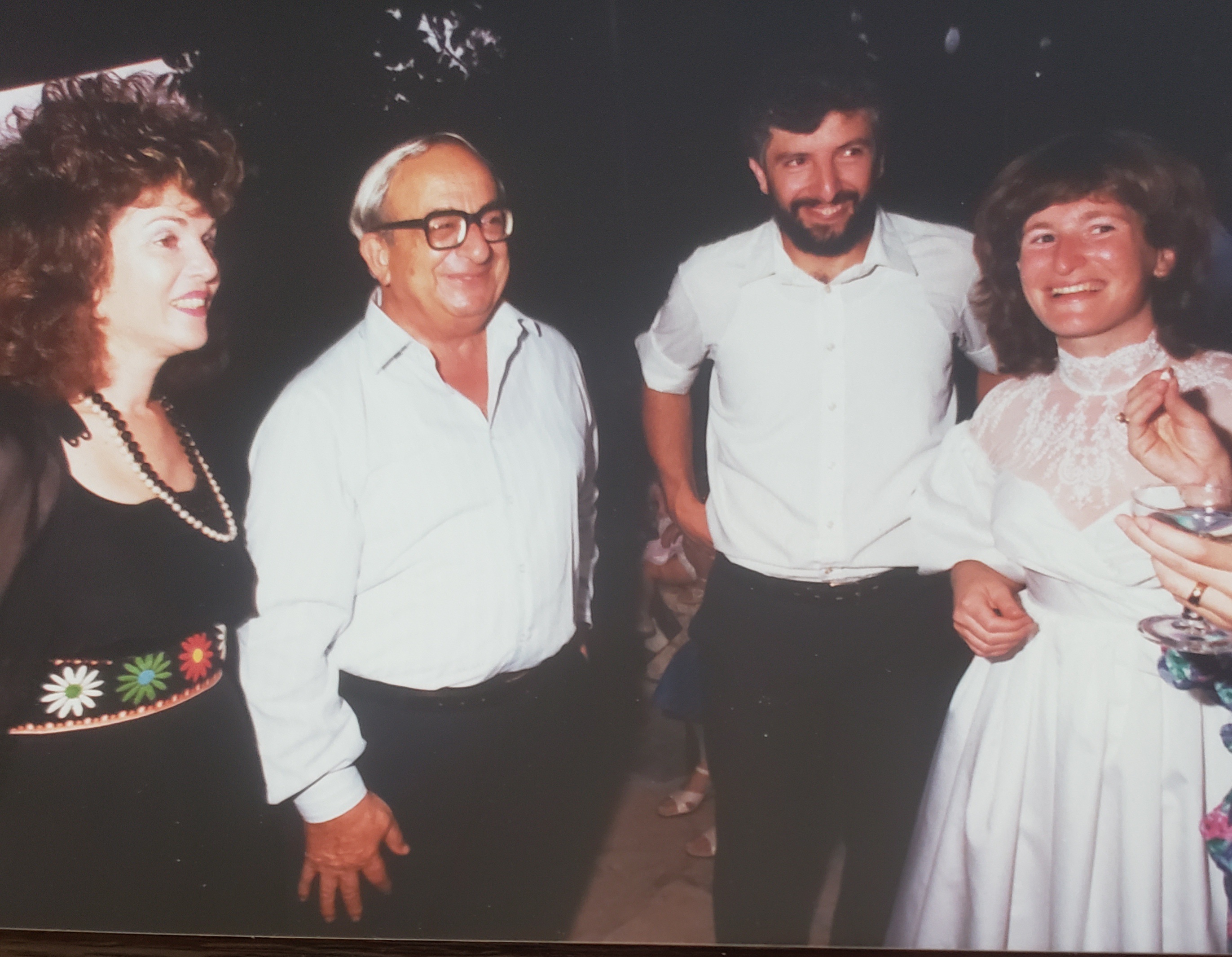 יצחק ואופירה נבון בחתונה של גילעד וג'ולי 1986