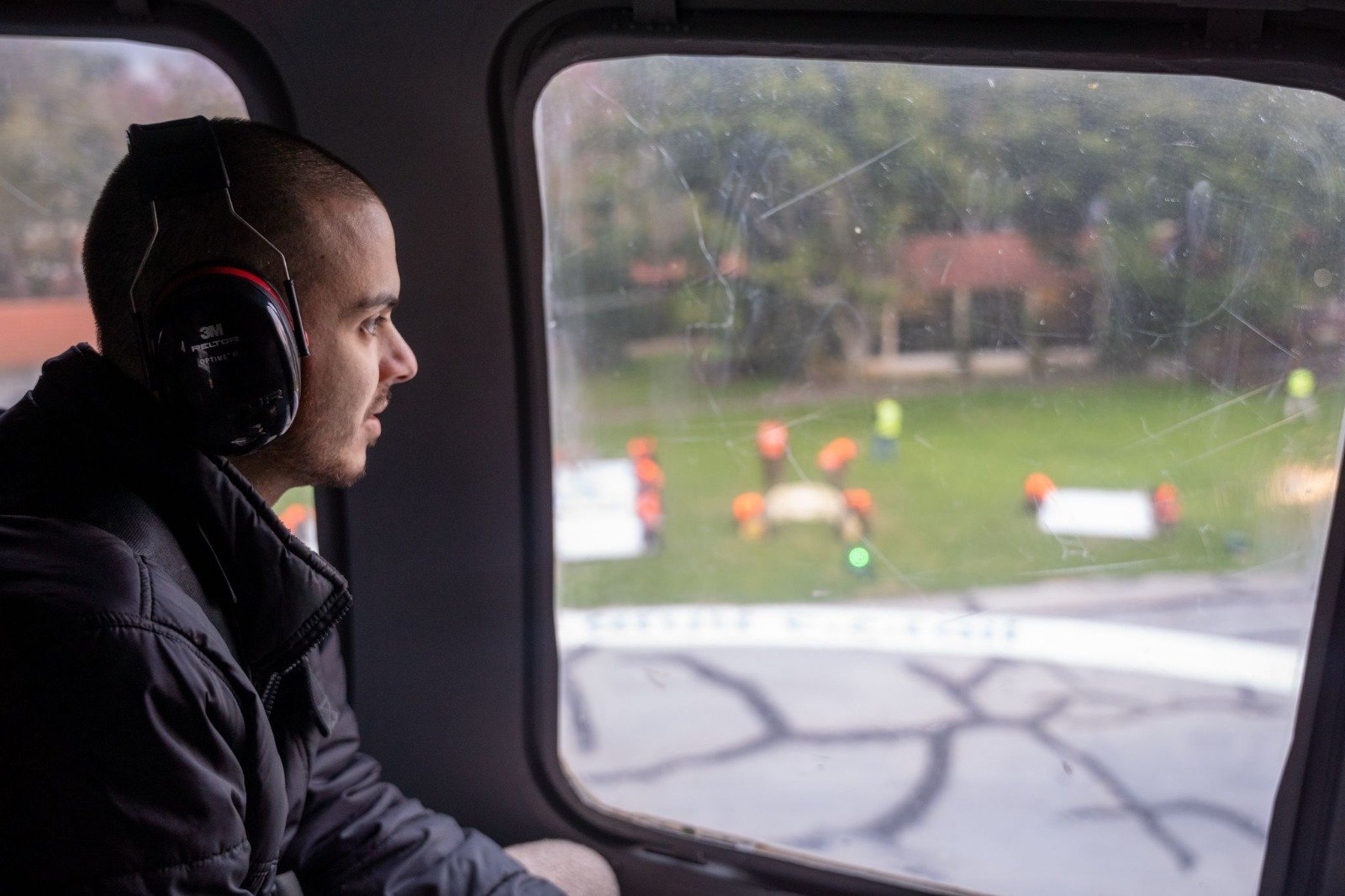 עומר ונקרט במסוק