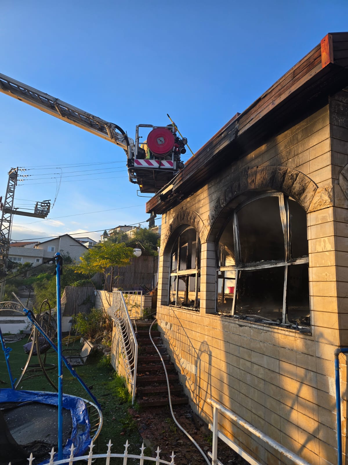זירת השריפה