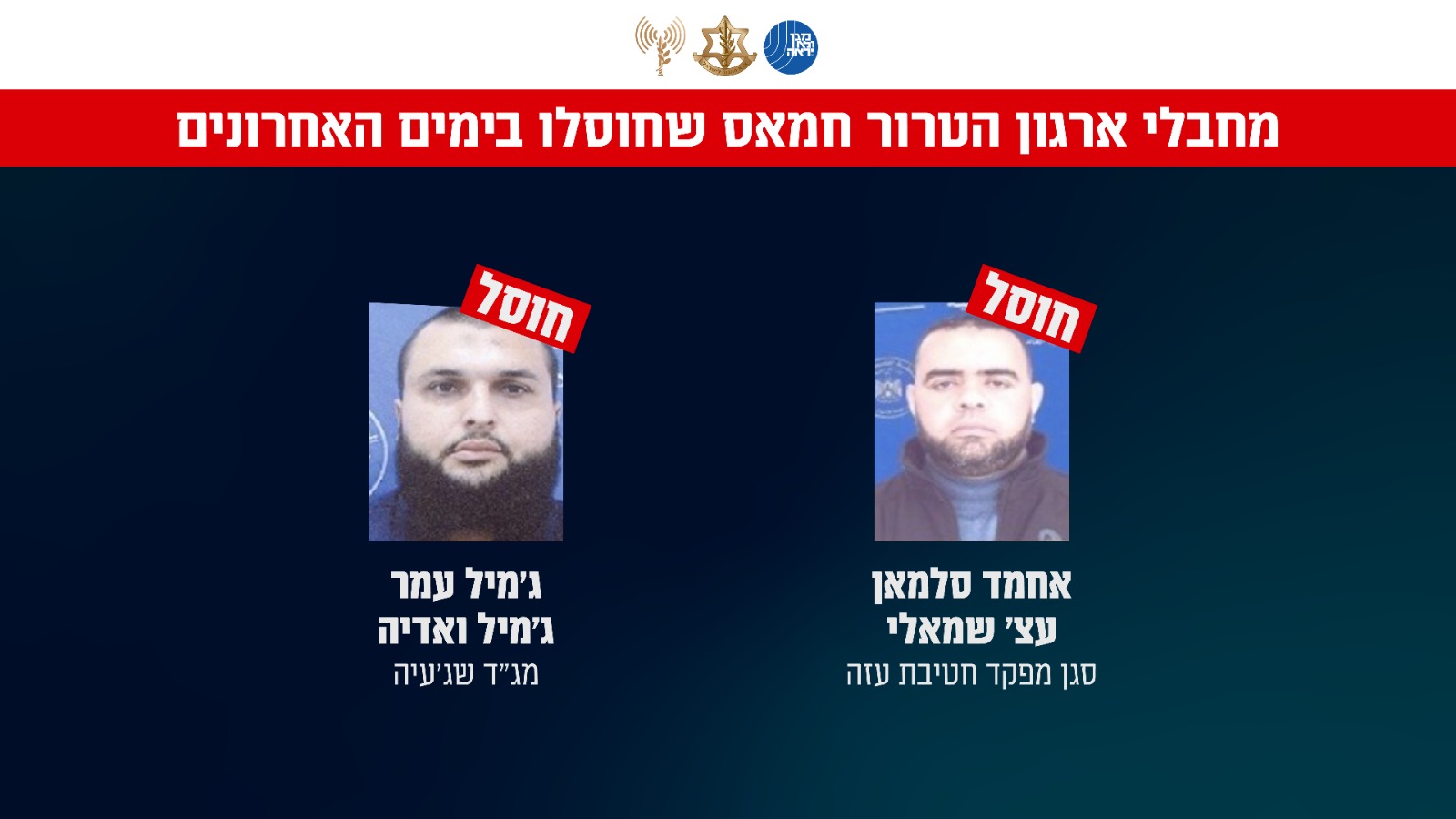 המחבלים שחוסלו