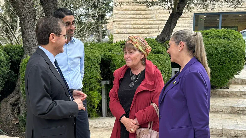 המפגש עם נשיא המדינה ורעייתו